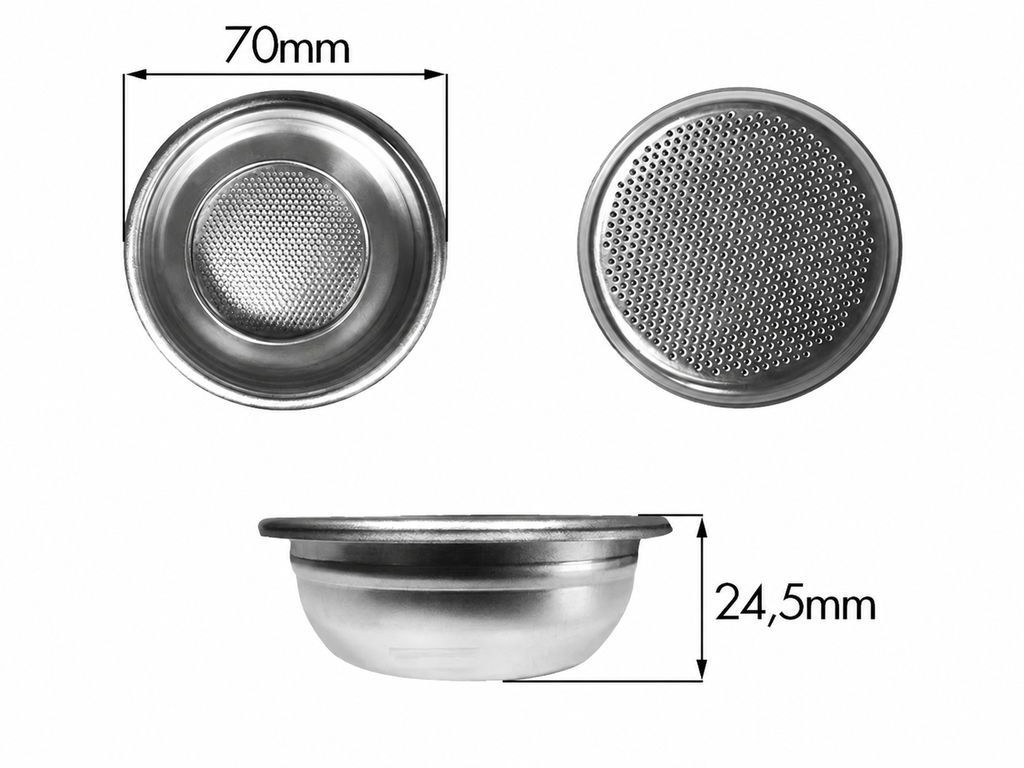 [8F0273] Filtro Faema 2TZ 14G. H24.5 Economico AISI430