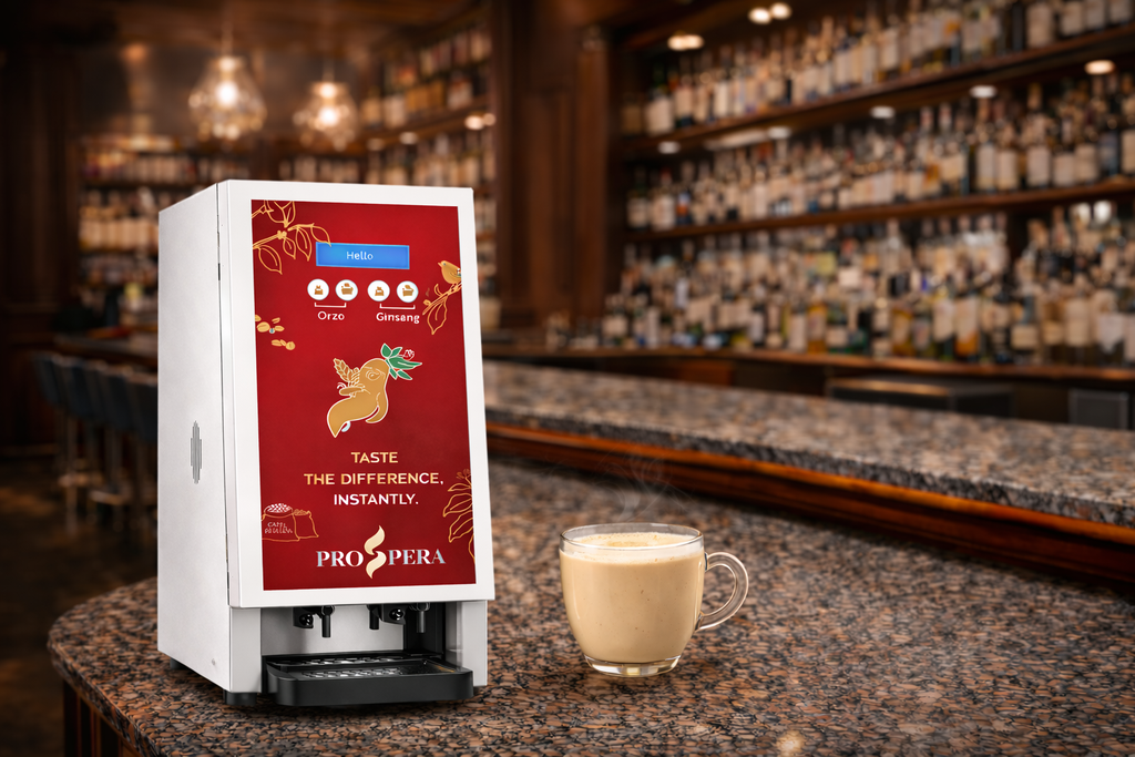 Macchina Professionali per Prodotti Solubili - 2 Gruppi, 3 Contenitori - Bianco